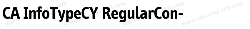 CA InfoTypeCY RegularCon字体转换